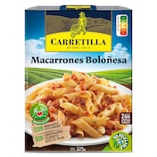Macarrones a la boloñesa Carretilla bandeja 325 g