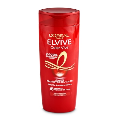 Champú protector del color cabello teñido Elvive botella 380 ml-0