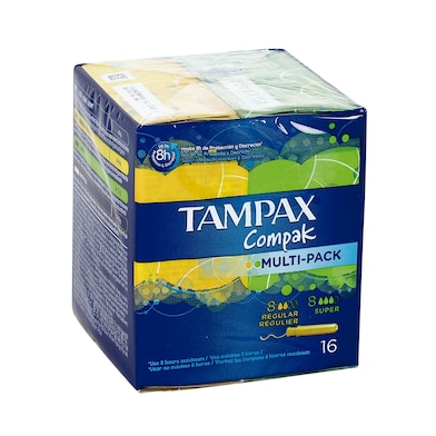 Tampón multipack Tampax bolsa 16 unidades-0