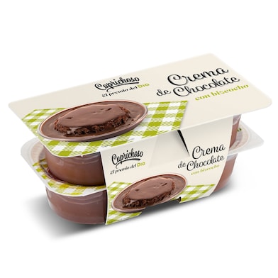 Crema de chocolate con bizcocho Caprichoso Dia pack 4 x 125 g-0