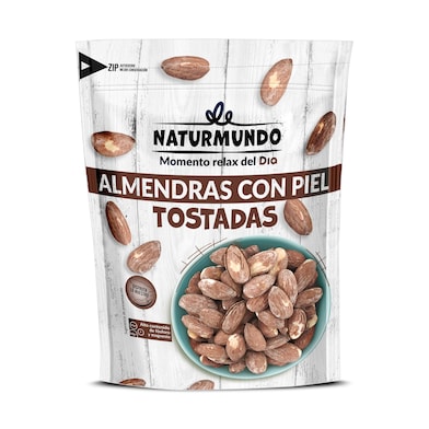Almendras con piel tostadas Naturmundo de Dia bolsa 200 g-0