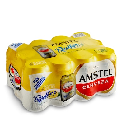 Cerveza radler con limón Amstel lata 12 x 33 cl-0
