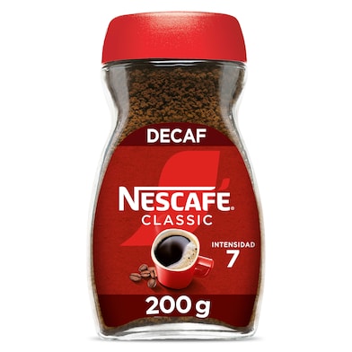 Café soluble descafeinado Nescafé frasco 200 g-0