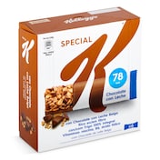 Barritas de cereales integrales con chocolate con leche Kellogg's Special K caja 120 g