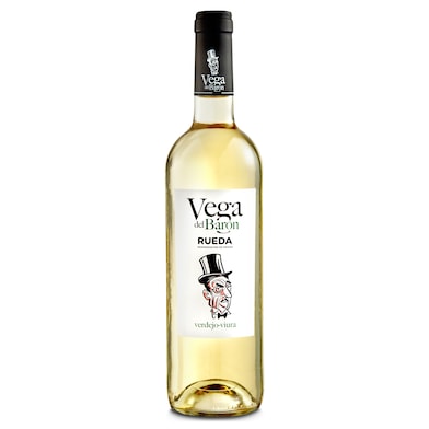 Vino blanco verdejo viura D.O. Rueda Vega del Báron botella 75 cl-0
