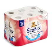 Papel higiénico original Scottex bolsa 12 unidades