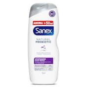 Gel de ducha natural prebiótico atopiderm Sanex botella 600 ml