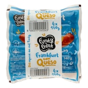 Salchichas cocidas frankfurt con queso Funky Frank de Dia bolsa 4 x 140 g