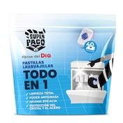 Lavavajillas máquina todo en 1 Super Paco de Dia bolsa 40 unidades