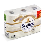 Papel higiénico dermo cuidado Scottex bolsa 6 unidades