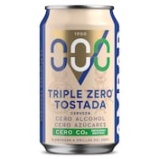 Cerveza triple zero tostada 0.0% alcohol Ambar lata 33 cl