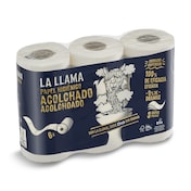 Papel higiénico acolchado 3 capas La Llama Dia bolsa 6 unidades