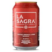 Cerveza original lager La Sagra lata 33 cl
