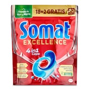 Lavavajillas máquina excellence Somat bolsa 20 unidades