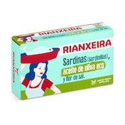 Sardinas en aceite de oliva eco Rianxeira lata 57 g