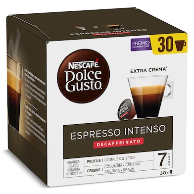 Café en cápsulas espresso intenso descafeinado Nescafé Dolce Gusto caja 30 unidades-0