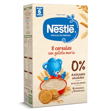 Papilla de cereales y galleta Nestlé caja 475 g-0