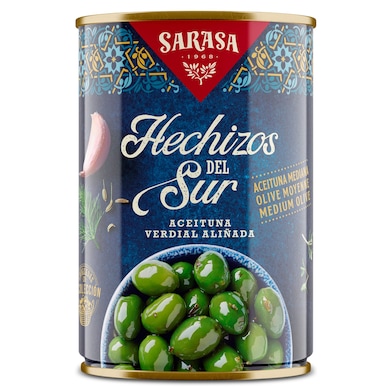 Aceitunas hechizos del sur Sarasa lata 160 g-0