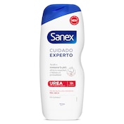 Gel cuidado experto con urea para piel seca Sanex botella 600 ml