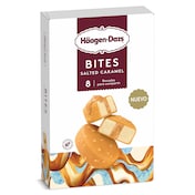 Helado bombón de caramelo salado 8 unidades Haagen Dazs Bites caja 96 g