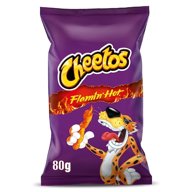 Aperitivo de maíz flamin hot Cheetos bolsa 80 g-0