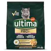Alimento para gatos esterilizados con pollo Ultima Pro+ bolsa 375 g