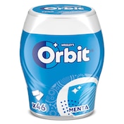 Chicles sabor menta Orbit bote 46 unidades