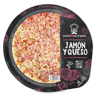 Pizza jamón y queso Al Punto Dia bandeja 400 g-0
