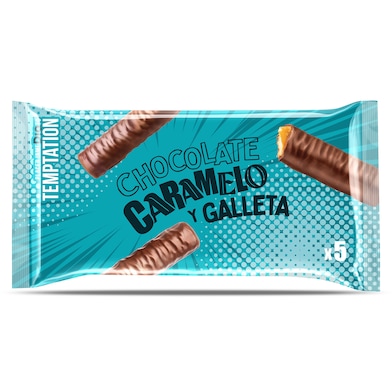 Barrita de chocolate caramelo y galleta Temptation de Dia bolsa 290 g-0