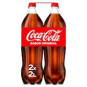 Refresco de cola clásica Coca-Cola botella 2 x 2 l