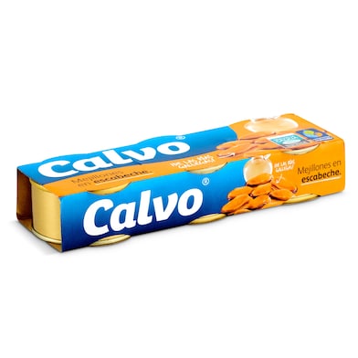 Mejillones en escabeche Calvo lata 3 x 40 g-0