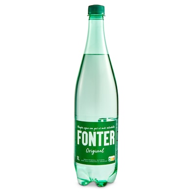 Agua mineral con gas Fonter botella 1 l-0