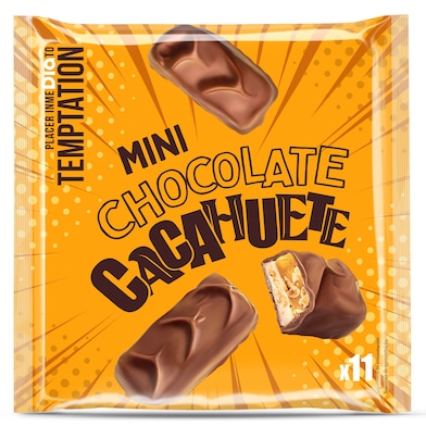 Barritas de chocolate y cacahuete Temptation de Dia bolsa 250 g-0