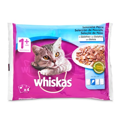 Alimento para gatos sabores del mar Whiskas bolsa 400 g-0
