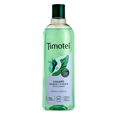 Champú fresco y fuerte cabello normal Timotei botella 400 ml-0