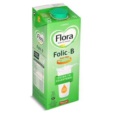 Bebida láctea folic b Flora brik 1 l-0
