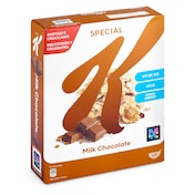 Cereales copos de trigo integral y arroz con virutas de chocolate con leche Kellogg's Special K caja 335 g