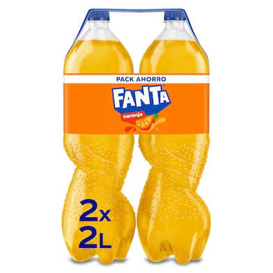 Refresco de naranja Fanta botella 2 x 2 l-0