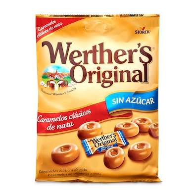 Caramelos clásicos de nata sin azúcar Werther's bolsa 90 g-0