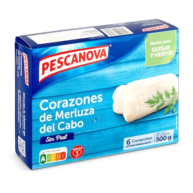 Corazones de merluza Pescanova caja 500 g-0
