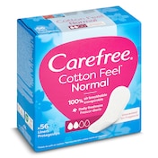 Protegeslips normal Carefree caja 56 unidades