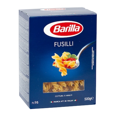 Pasta fusilli Barilla bolsa 500 g-0