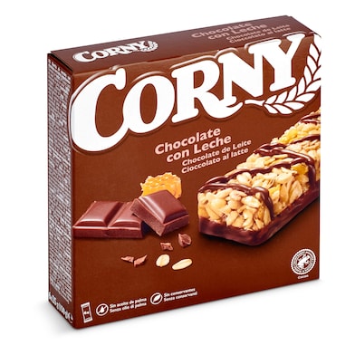 Barritas de cereales con chocolate con leche Corny caja 150 g-0