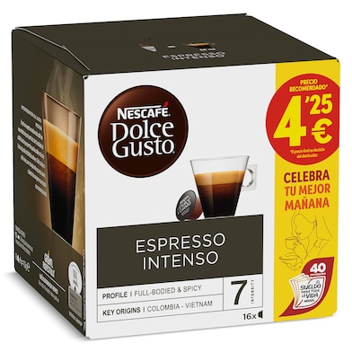 Café en cápsulas espresso intenso Nescafé Dolce Gusto caja 16 unidades-0