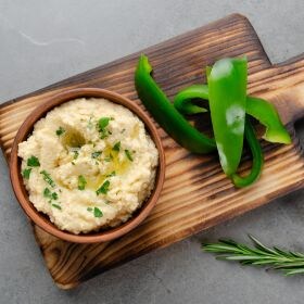 receta hummus de pimiento verde
