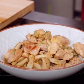 receta pechuga de pollo con champiñones