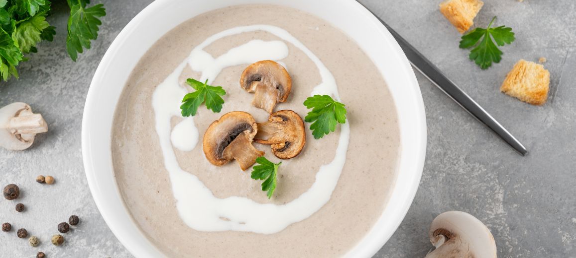 receta crema de champiñones