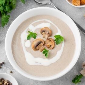 receta crema de champiñones