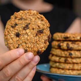 receta galletas de plátano, avellanas y muesli