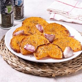 receta calabaza al horno con queso, frutos secos y miel